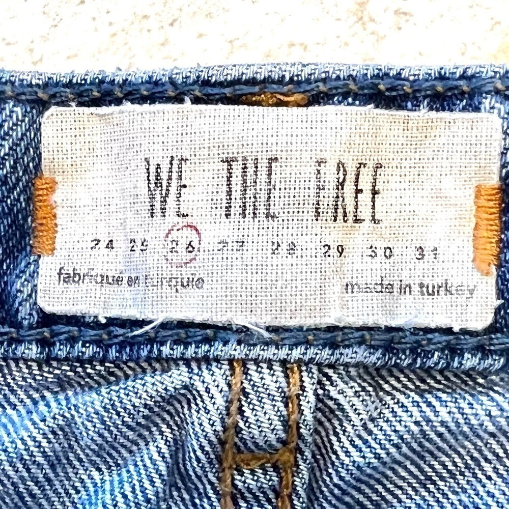 We The Free Blue Distressed Mini Skirt - Picture 7 of 8